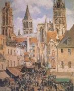 The Old Marketplace in Rouen and the Rue de I'Epicerie (mk09)